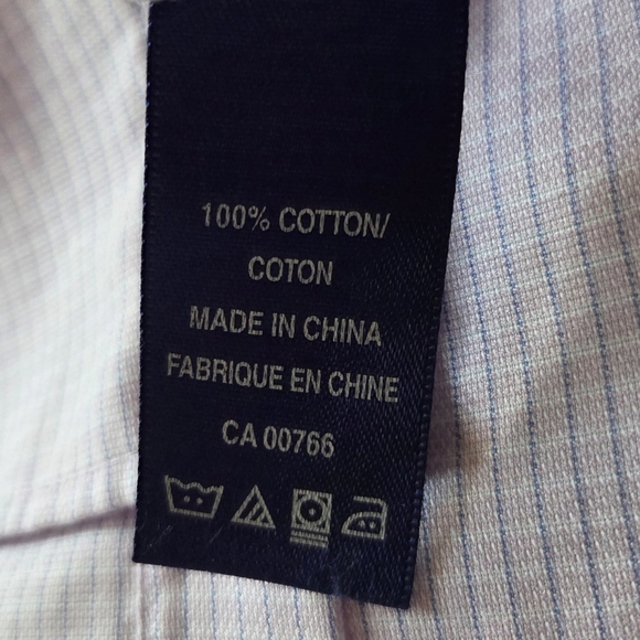 Royal Grafton Elegant Pink Striped Dress Shirt Size 17R - Picture 5 of 6